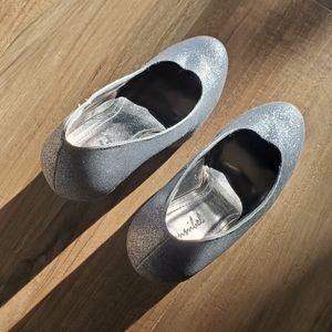 Silver Glitter Pumps